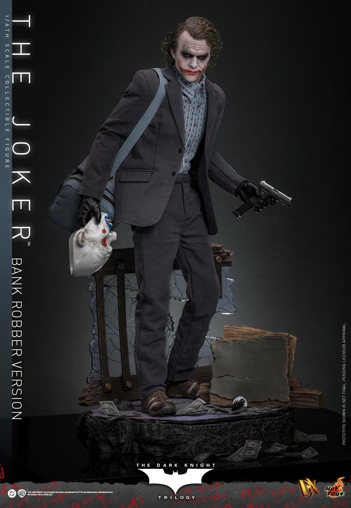 Hot Toys Movie Masterpiece Dx Joker Bank Robber 1/6 Scale Figure Dark Knight