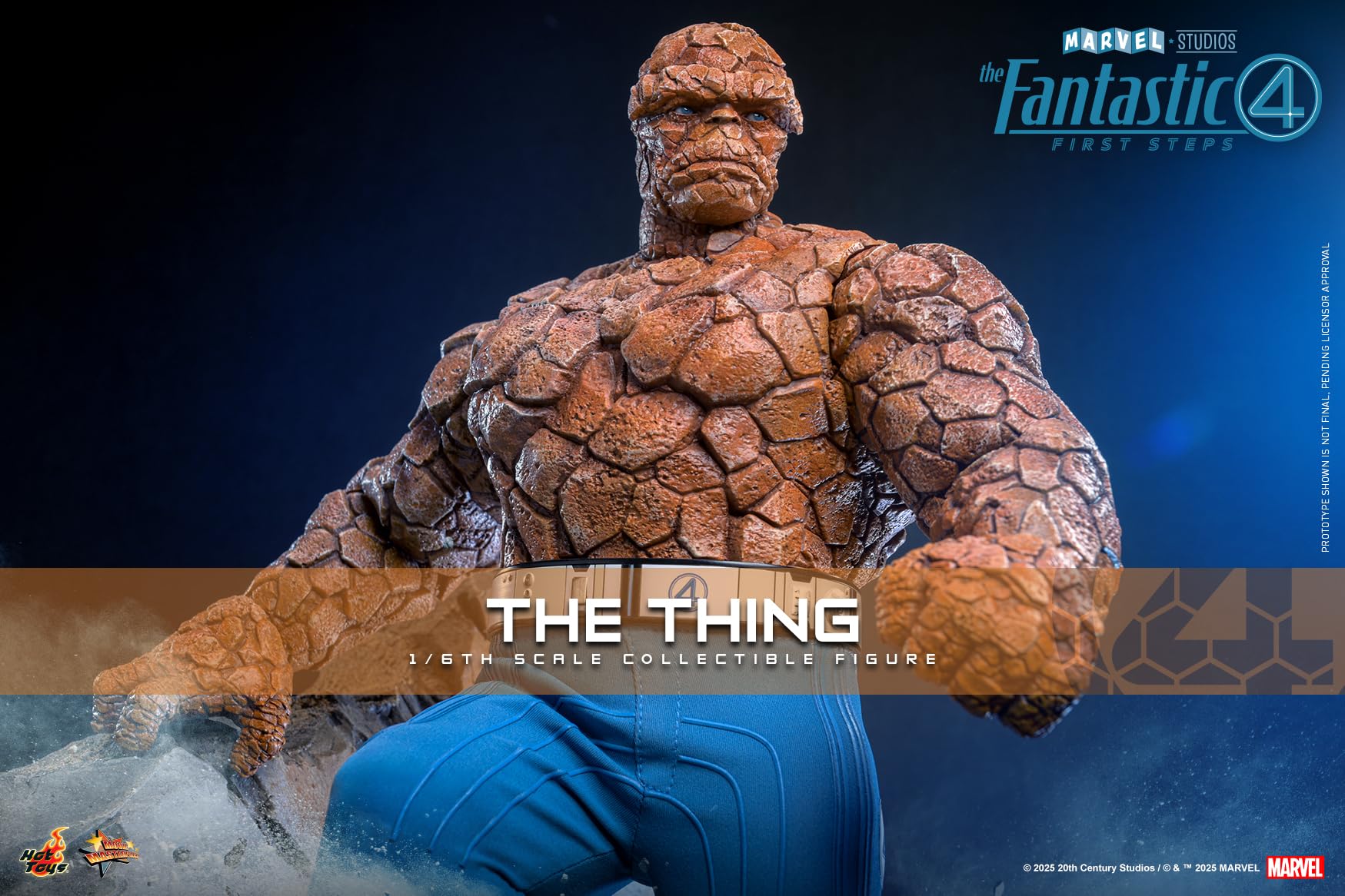 Hot Toys Movie Masterpiece Fantastic 4 The Thing 1/6 Scale Figure Collectible