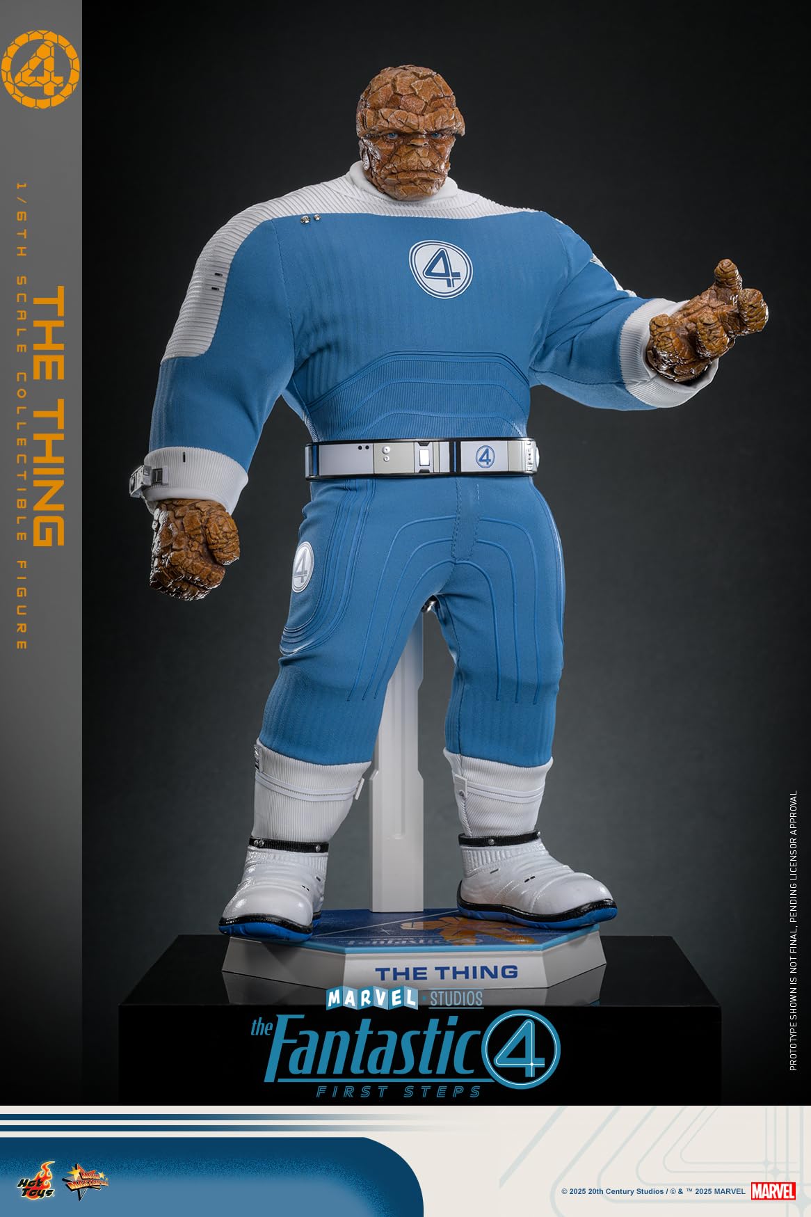 Hot Toys Movie Masterpiece Fantastic 4 The Thing 1/6 Scale Figure Collectible