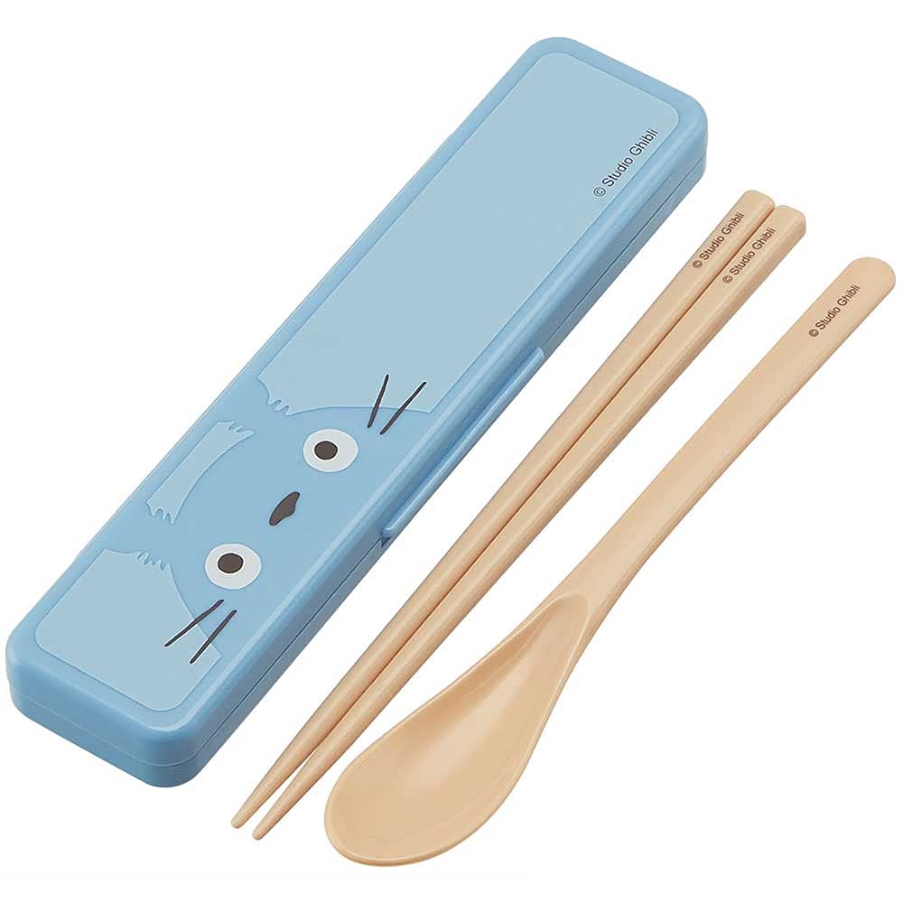 Skater Durable Dishwasher Safe My Neighbor Totoro Spoon and Chopsticks Set with Case- Japan Figure Store - #1 Bring To You The Best Japanese Goods