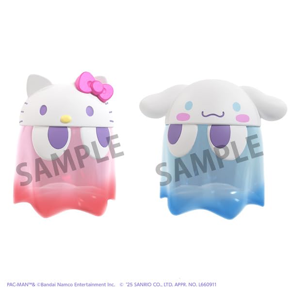 Figurine de collection transparente Deluxe Chibi Hello Kitty de Megahouse Pac-Man x Sanrio