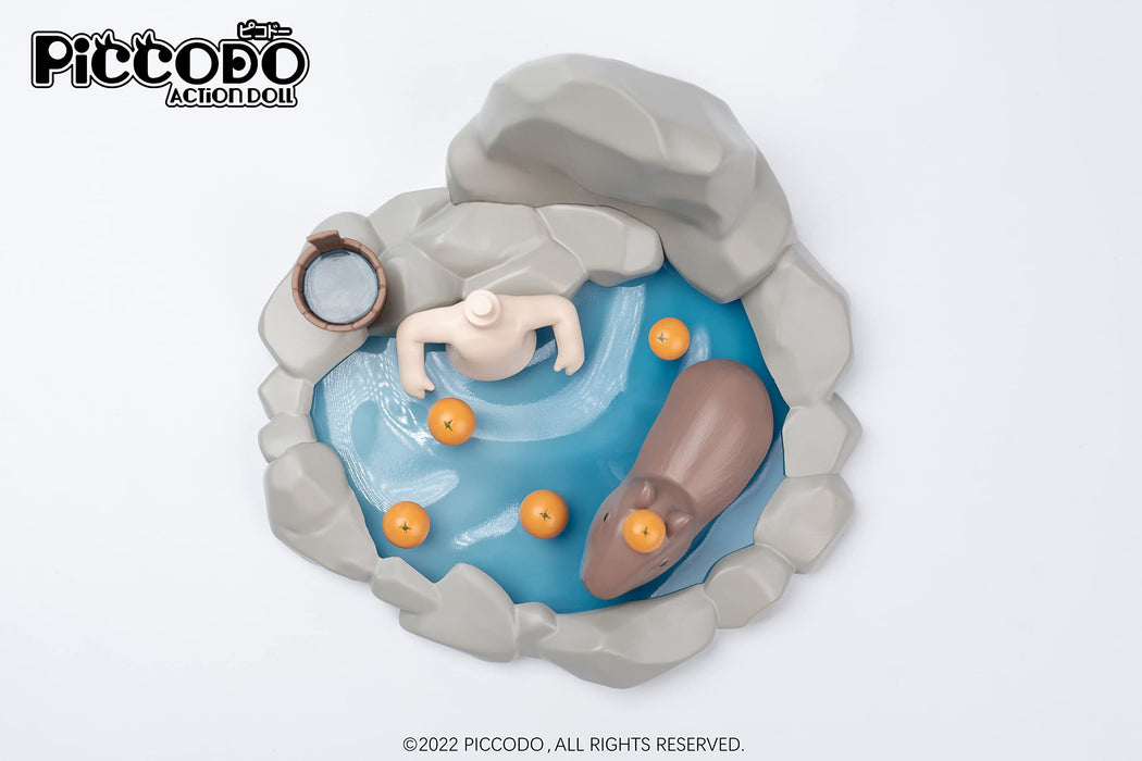 Genesis Piccodo Onsen Doll White Action Diorama Head Stand- Japan Figure Store - #1 Bring To You The Best Japanese Goods