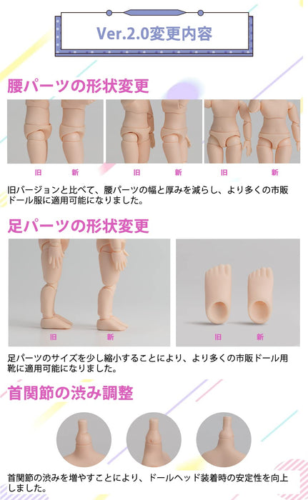 Genesis Piccodo Body9 Deformed Doll Body Ver 2.0 Tan Skin Pic-D001T2- Japan Figure Store - #1 Bring To You The Best Japanese Goods