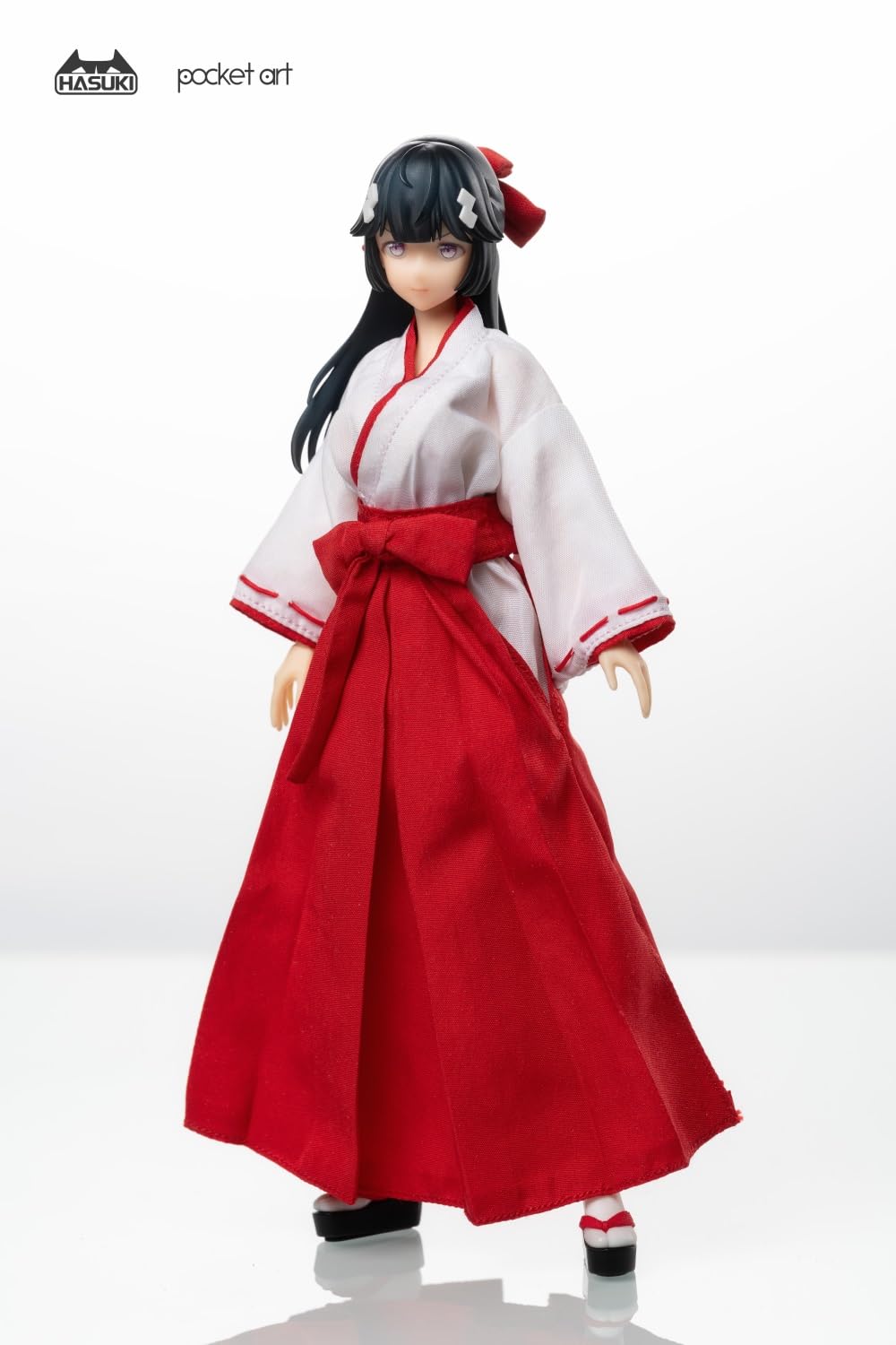 Hasuki Pocket Art Pa005 Exorcism Shrine Maiden Tsubaki Figurine 1/12 Scale- Japan Figure Store - #1 Bring To You The Best Japanese Goods