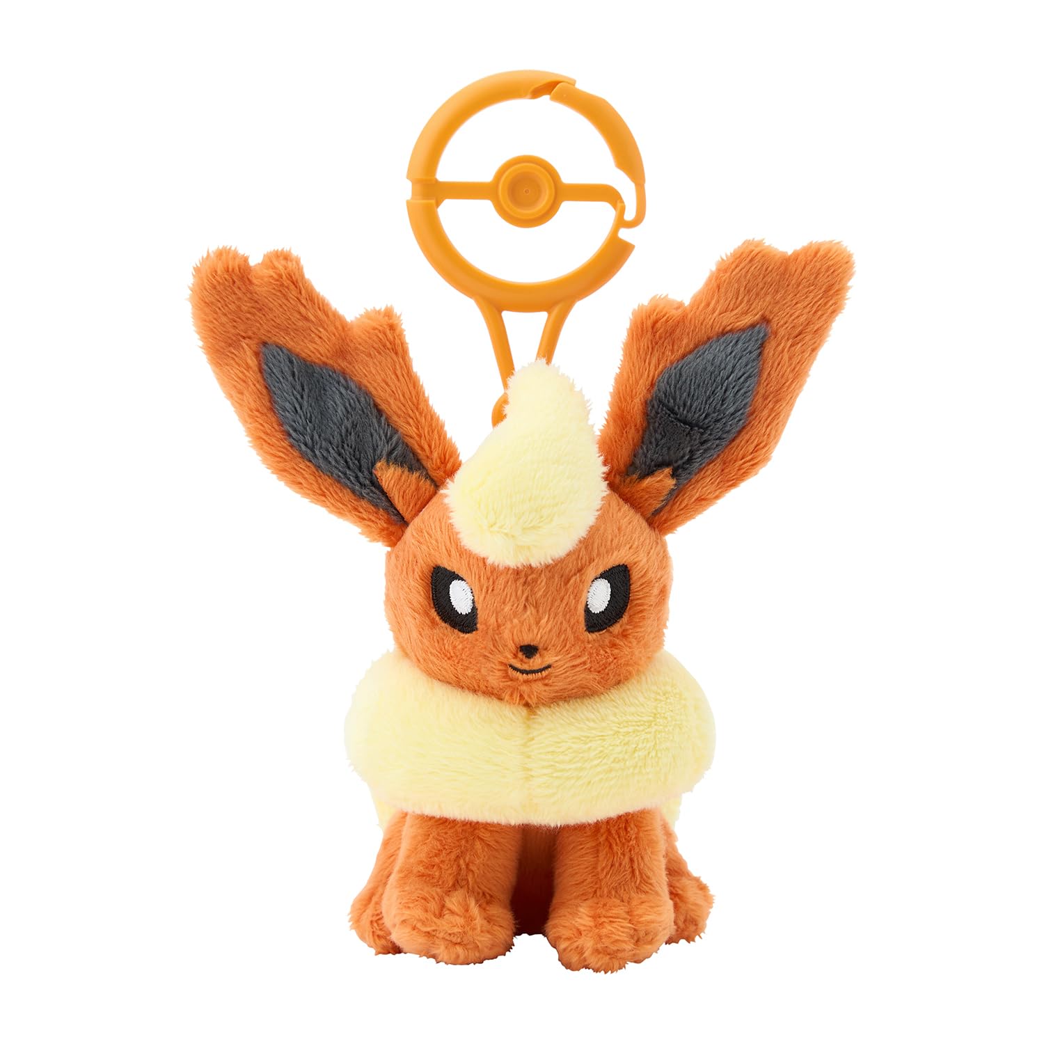 Pokemon Center Flareon Plush Mascot Keychain with Carabiner Japan Exclusive- Japan Figure Store - #1 Bring To You The Best Japanese Goods
