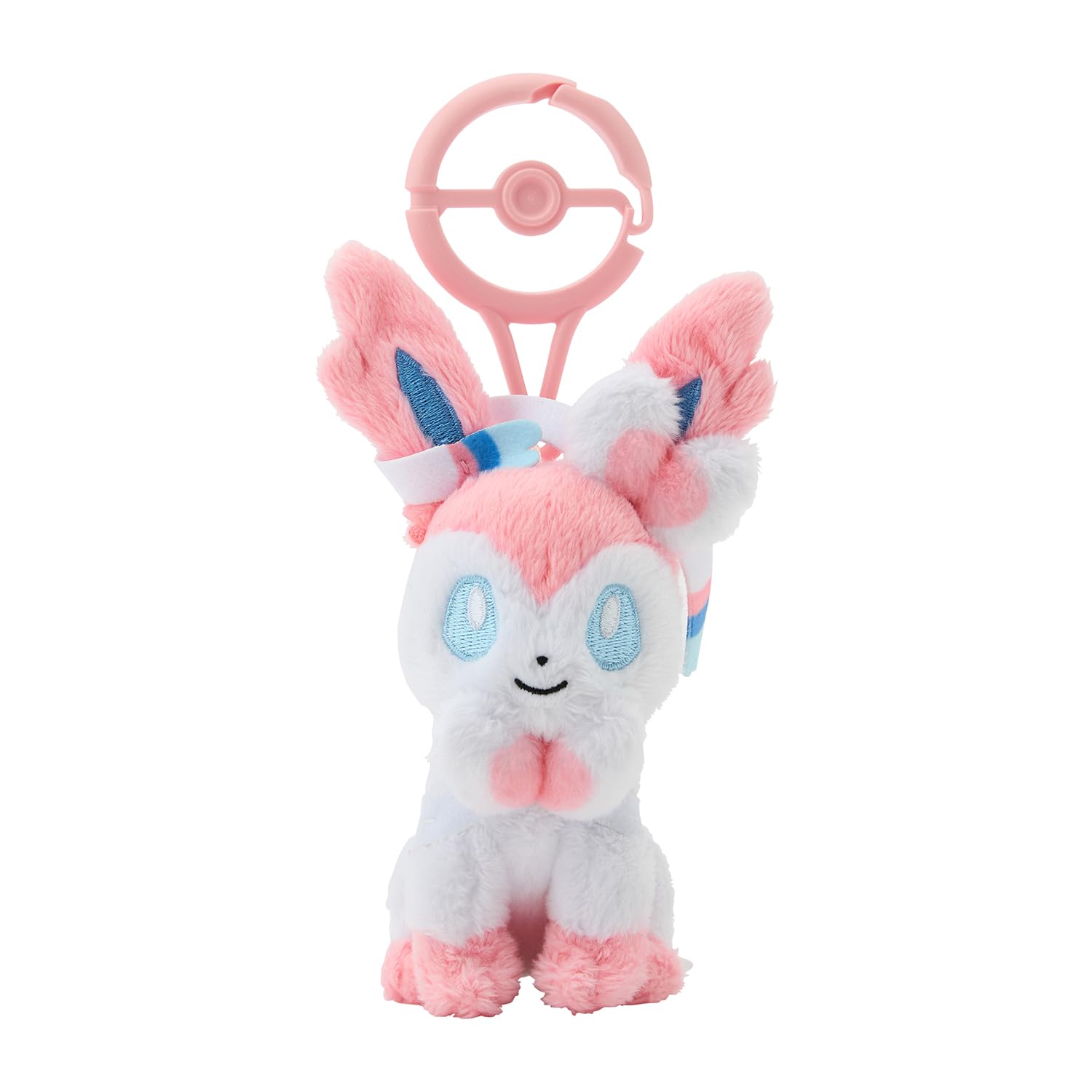 Pokemon Center Sylveon Plush Mascot Keychain with Carabiner Japan Edition- Japan Figure Store - #1 Bring To You The Best Japanese Goods