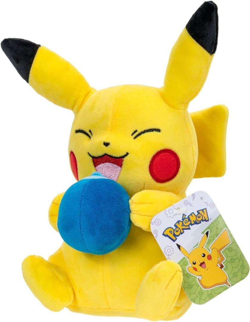 Pokemon Pikachu 8-Inch Blue Oranberry Plush Toy Stuffed Animal
