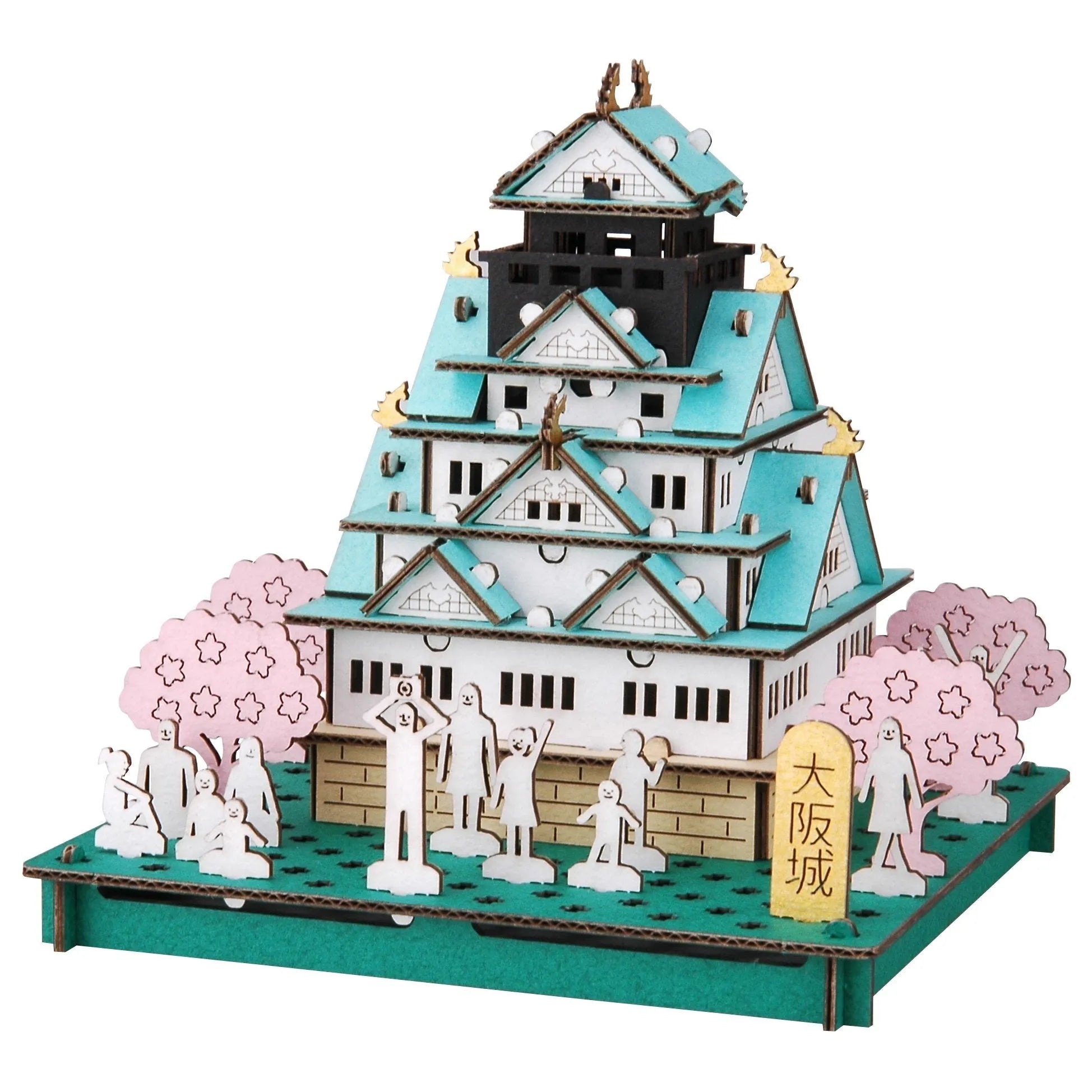 HACOMO Pusupusu Paper Craft Osaka Castle- Japan Figure Store - #1 Bring To You The Best Japanese Goods