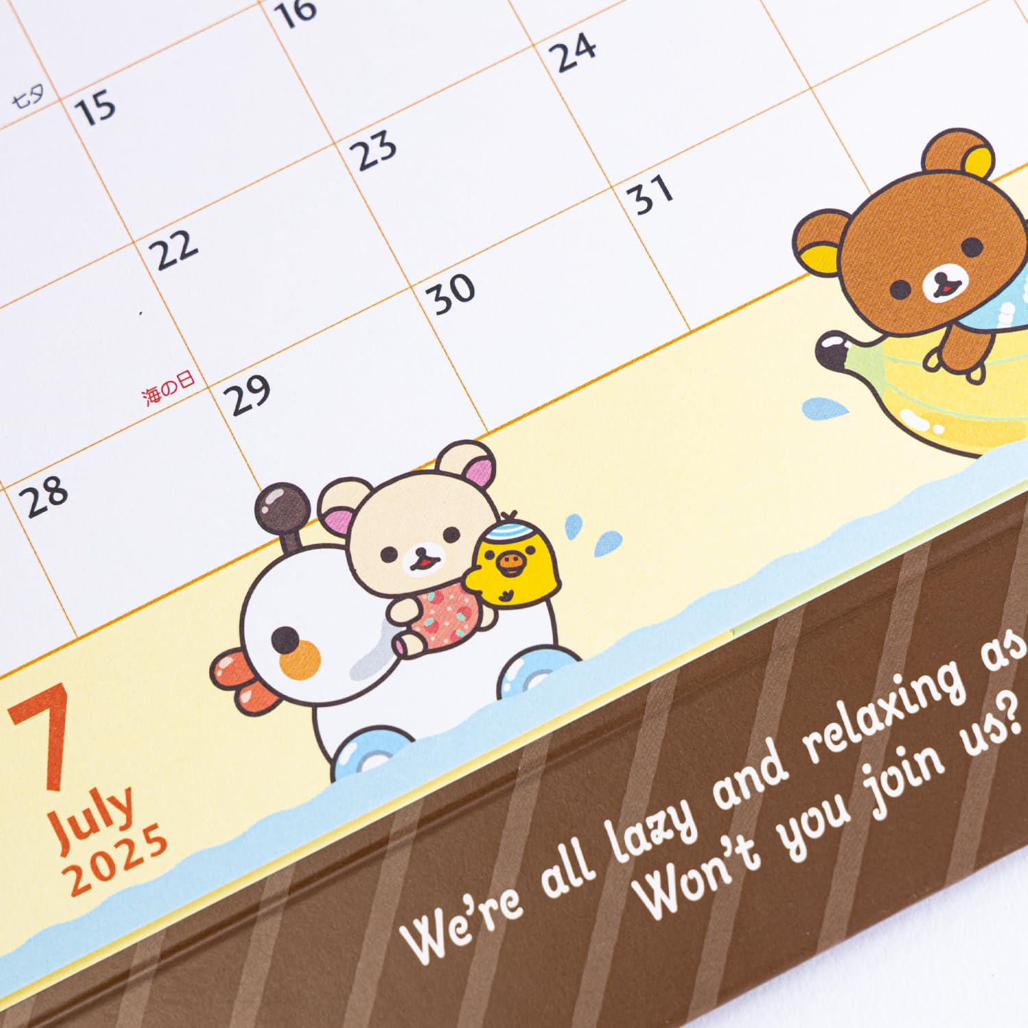 San-X Rilakkuma 2025 Tabletop Calendar Cd38201