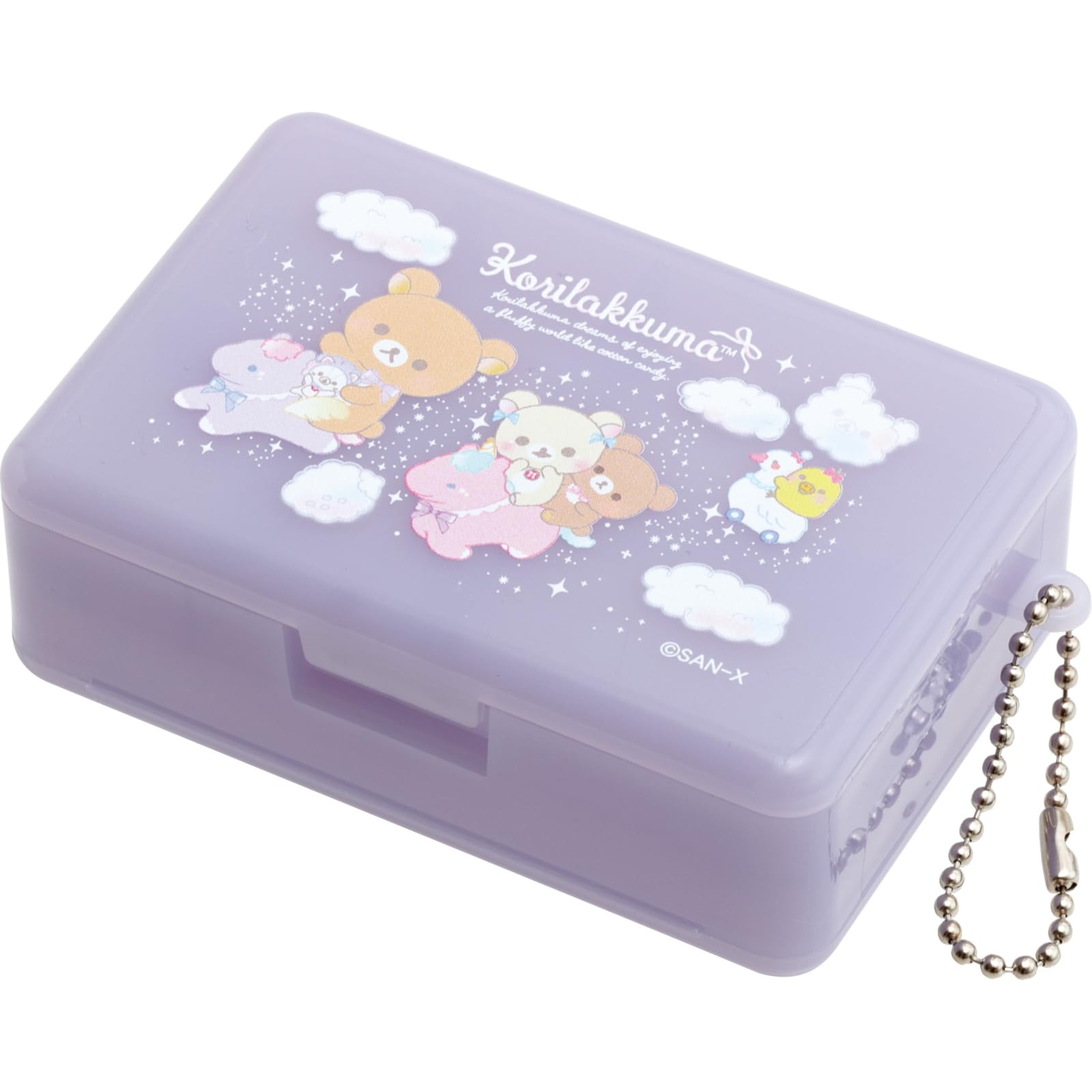 San-X Rilakkuma Pill Case Compact Travel Size 60x90x30mm- Japan Figure Store - #1 Bring To You The Best Japanese Goods