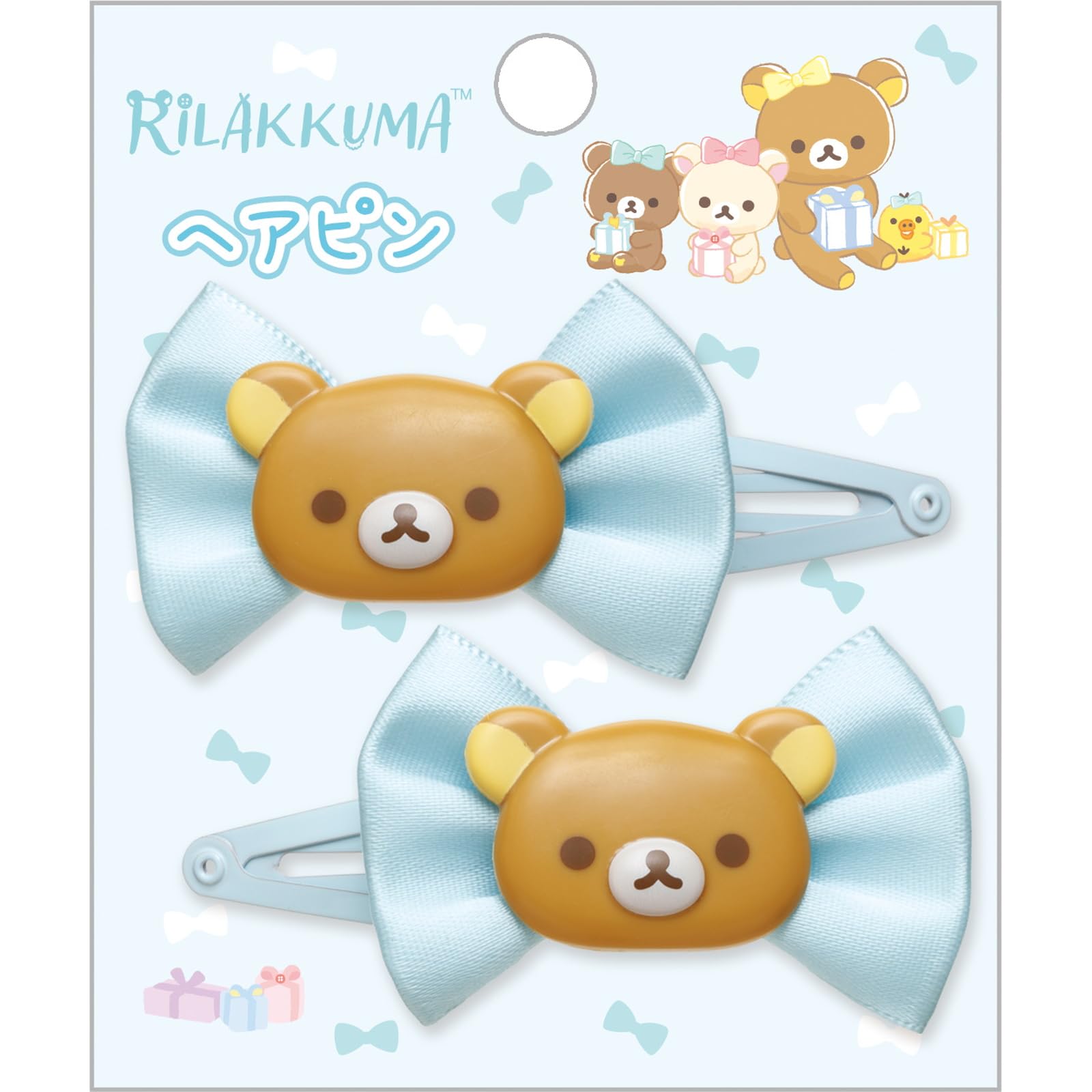 San-X Rilakkuma Everyone Is Full And Full Hairpin H9 X W7.6 X D1.2Cm- Japan Figure Store - #1 Bring To You The Best Japanese Goods