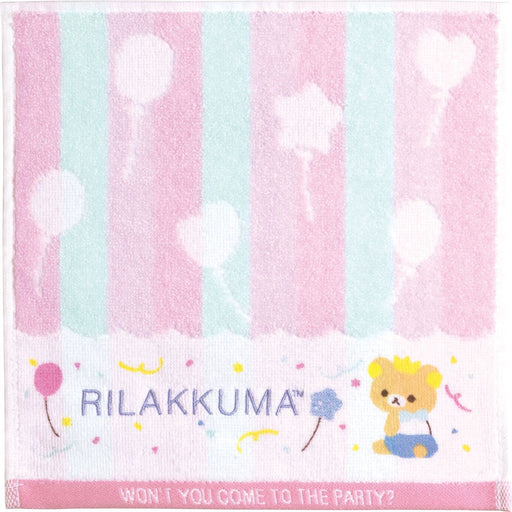 San-X Rilakkuma Rilakku Marche Mini Towel Balloon Cm33501 30x30cm- Japan Figure Store - #1 Bring To You The Best Japanese Goods