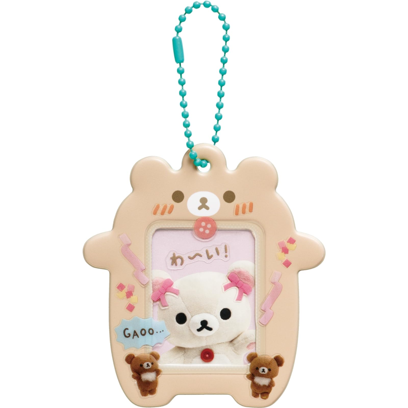 San-X Rilakkuma Chairoikoguma Select Cophoto Keychain Ab26404- Japan Figure Store - #1 Bring To You The Best Japanese Goods