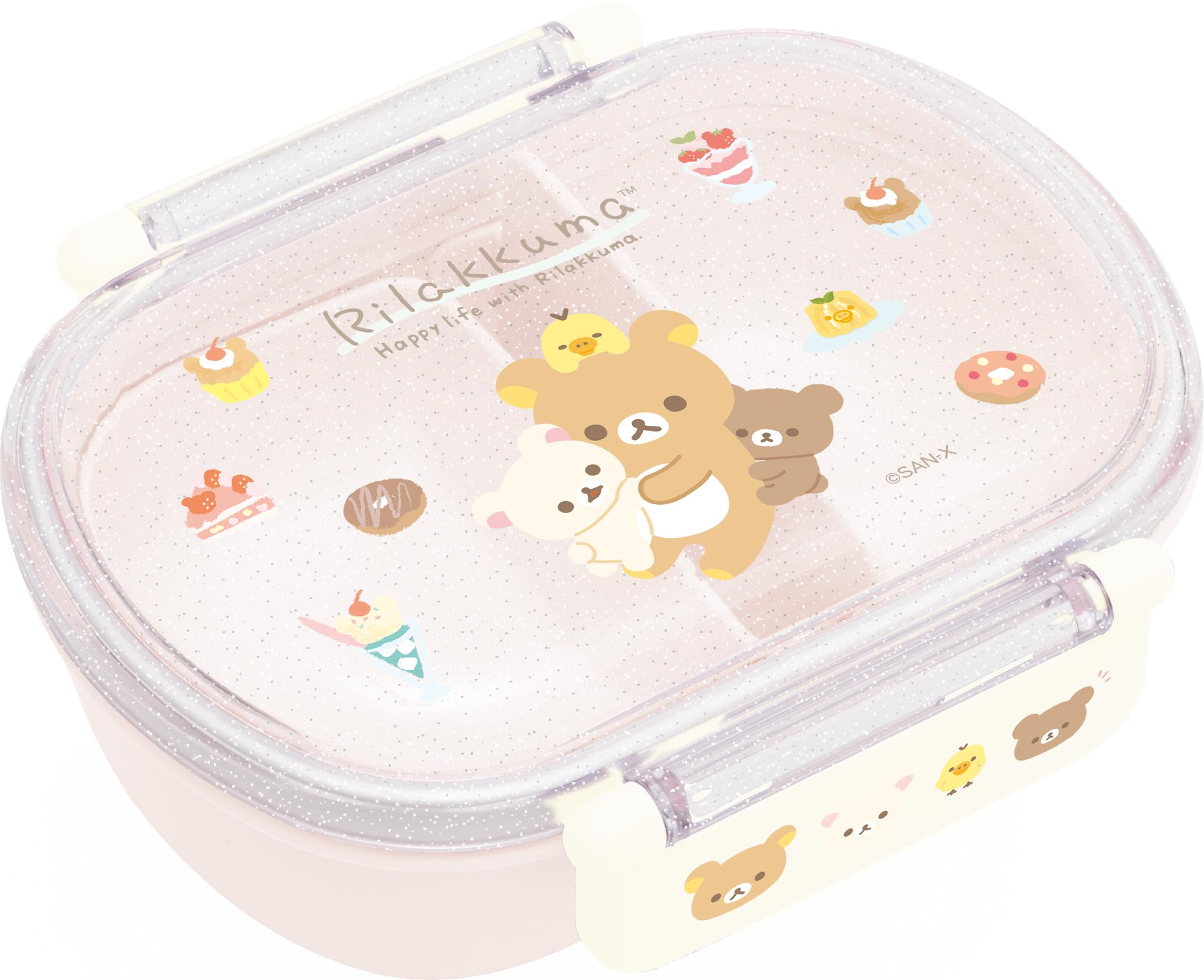 San-X Rilakkuma Tight Lunch Box Ka23201 – Durable Compact Easy to Clean- Japan Figure Store - #1 Bring To You The Best Japanese Goods