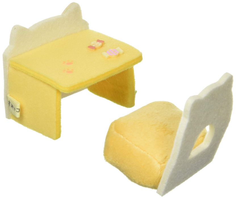 San-X Sumikko Gurashi Cat Plush Toy with Desk and Chair Set Mx39601- Japan Figure Store - #1 Bring To You The Best Japanese Goods