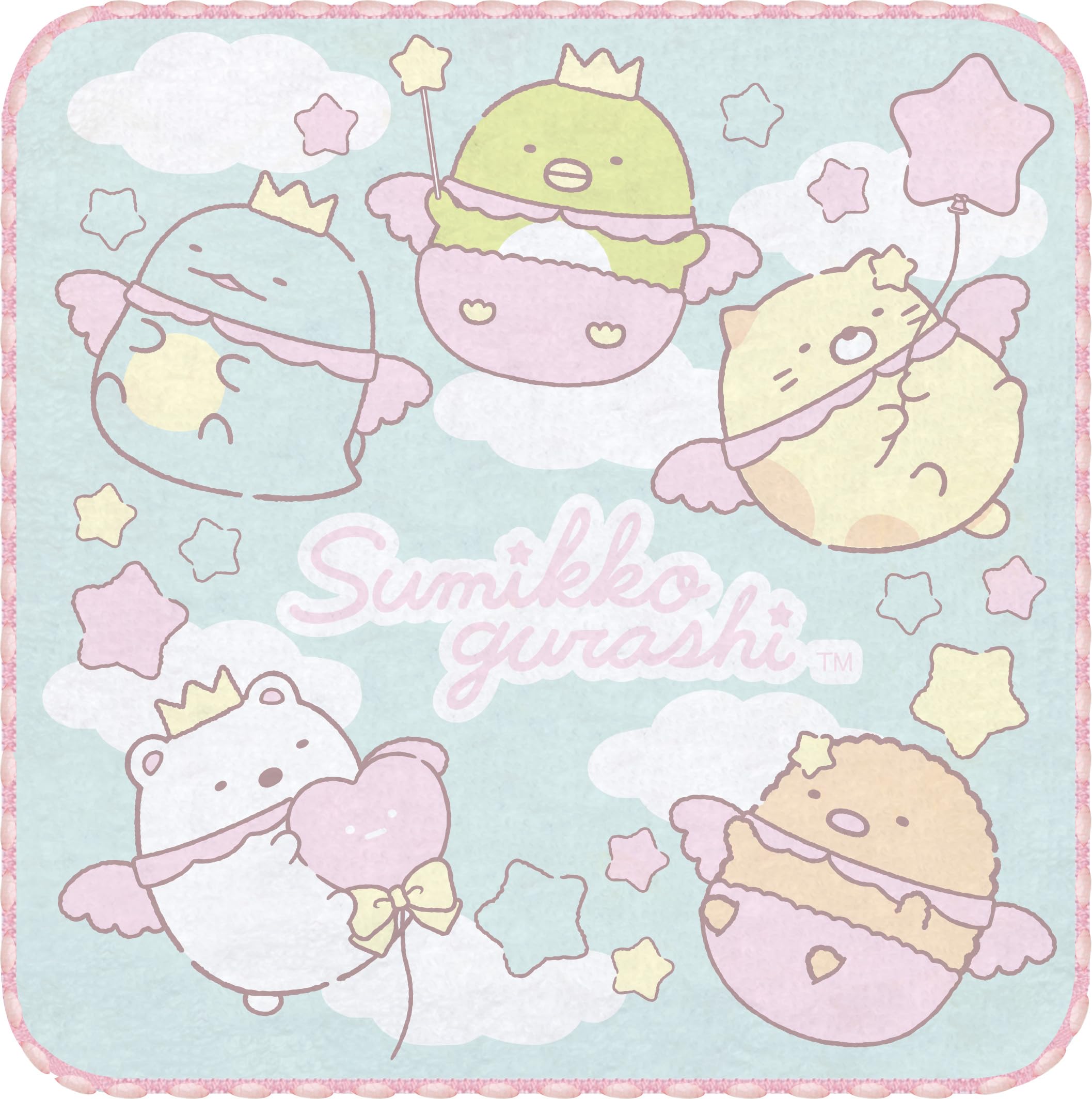 San-X Sumikko Gurashi Mini Towel Set Pack of 3 Pink Cm45302- Japan Figure Store - #1 Bring To You The Best Japanese Goods