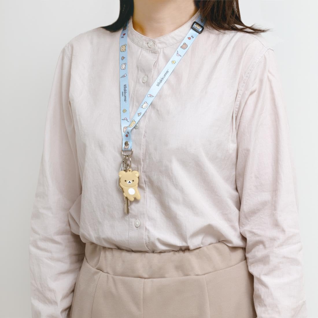 San-X Sumikko Gurashi Neck Strap Lizard AB31604 400x15mm Durable Design