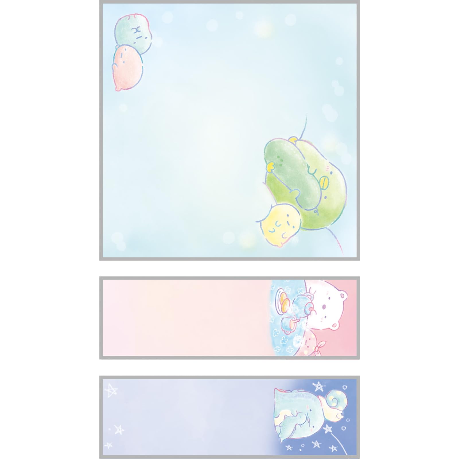 San-X Sumikko Gurashi Sticky Notes Mh17401 - Cute Stationery for Home & Office- Japan Figure Store - #1 Bring To You The Best Japanese Goods