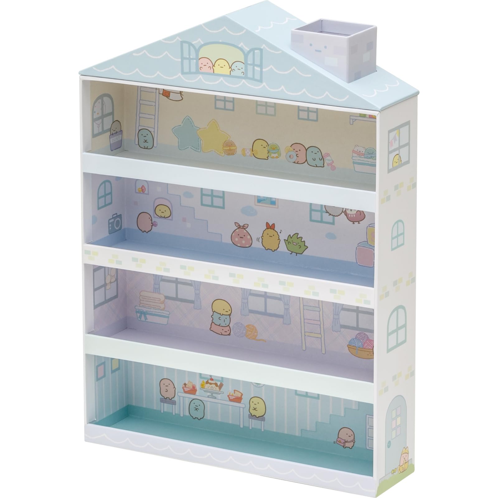 San-X Sumikko Gurashi Sumikko House Case Storage Box Fb54801- Japan Figure Store - #1 Bring To You The Best Japanese Goods