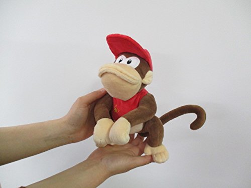 Sanei Boeki Super Mario All Star Diddy Kong Plush Toy 15x20x18cm- Japan Figure Store - #1 Bring To You The Best Japanese Goods
