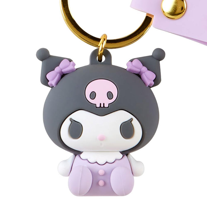 Sanrio 3D Kuromi Keychain 4.4 x 3.5 x 3cm Character 182354- Japan Figure Store - #1 Bring To You The Best Japanese Goods