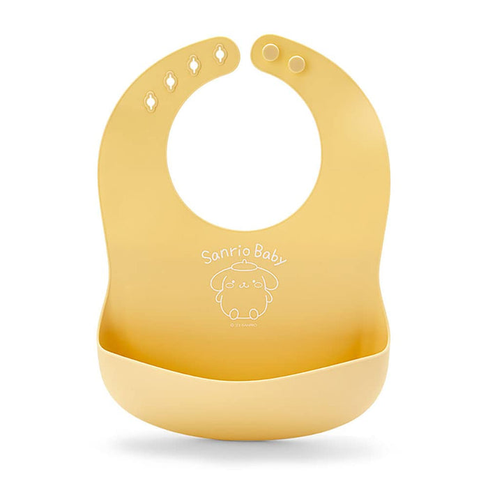 Sanrio Baby Pompompurin Silicone Bib for Meals - Durable and Easy Clean- Japan Figure Store - #1 Bring To You The Best Japanese Goods