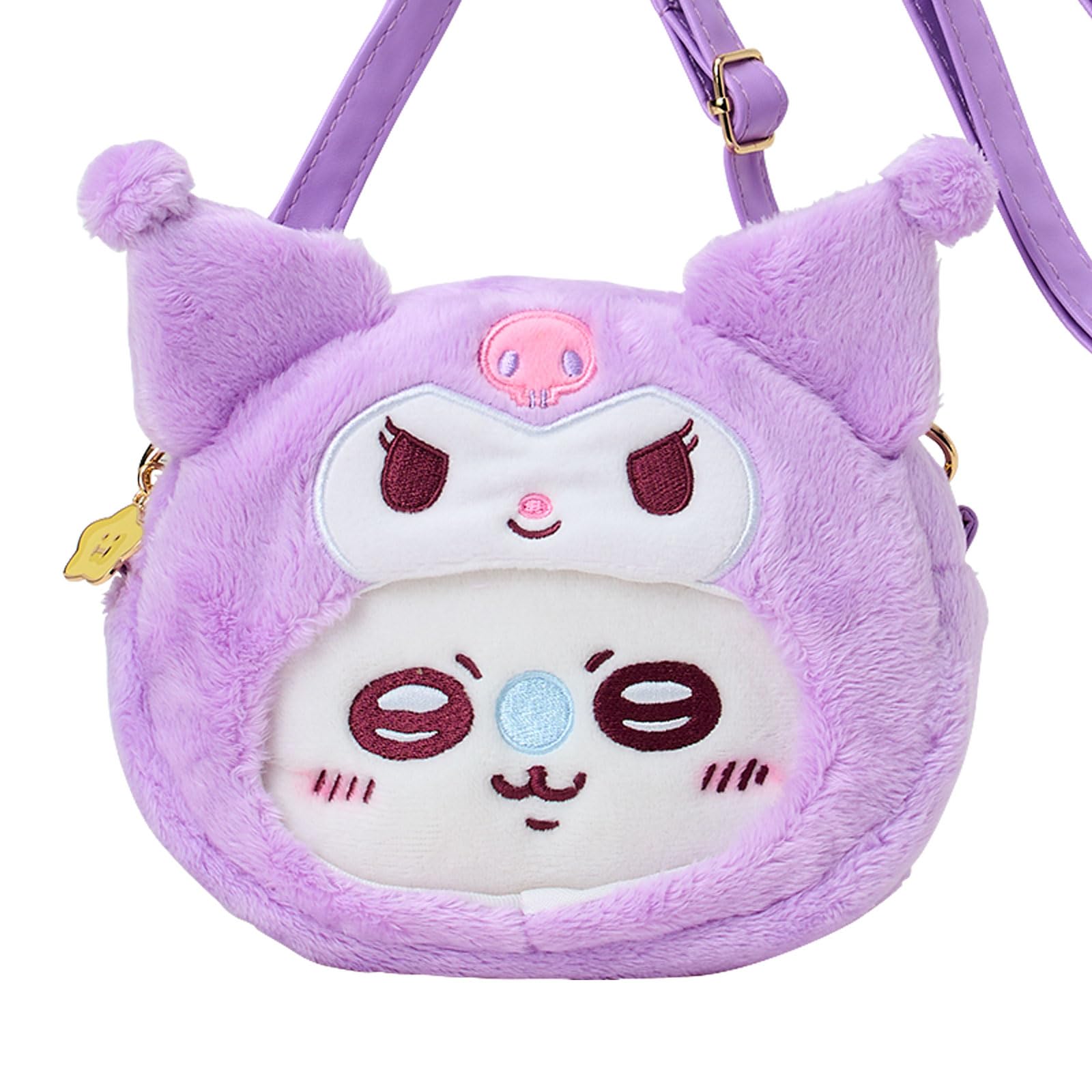 Sanrio Chiikawa Pochette Flying Squirrel Kuromi Bag for Kids Ages 3+ Polyester/PU