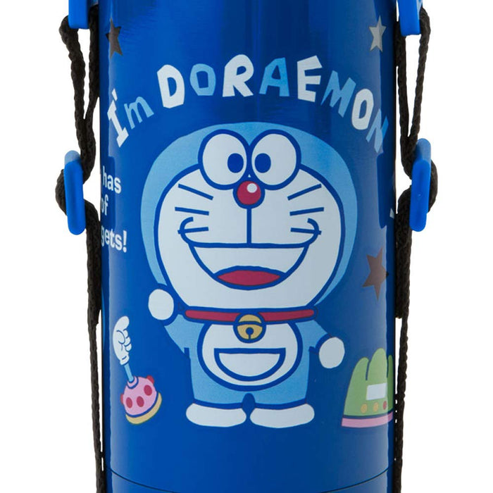 Sanrio Doraemon 380ml Kids Water Bottle - Stainless Steel Thermal 2-Way- Japan Figure Store - #1 Bring To You The Best Japanese Goods