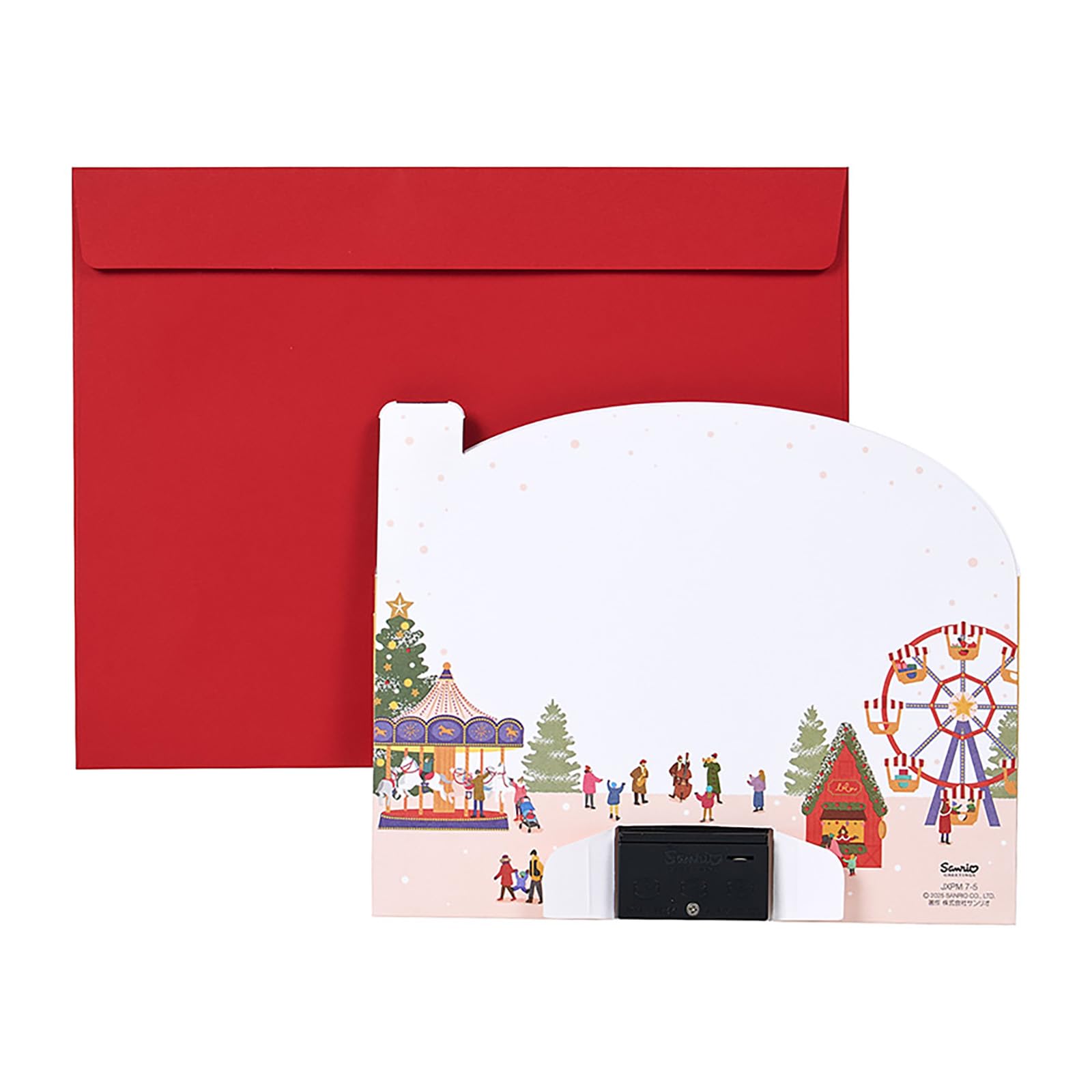 Sanrio Christmas Card with Lights and Melodies Gold Frame Jxpm 7-5 244066