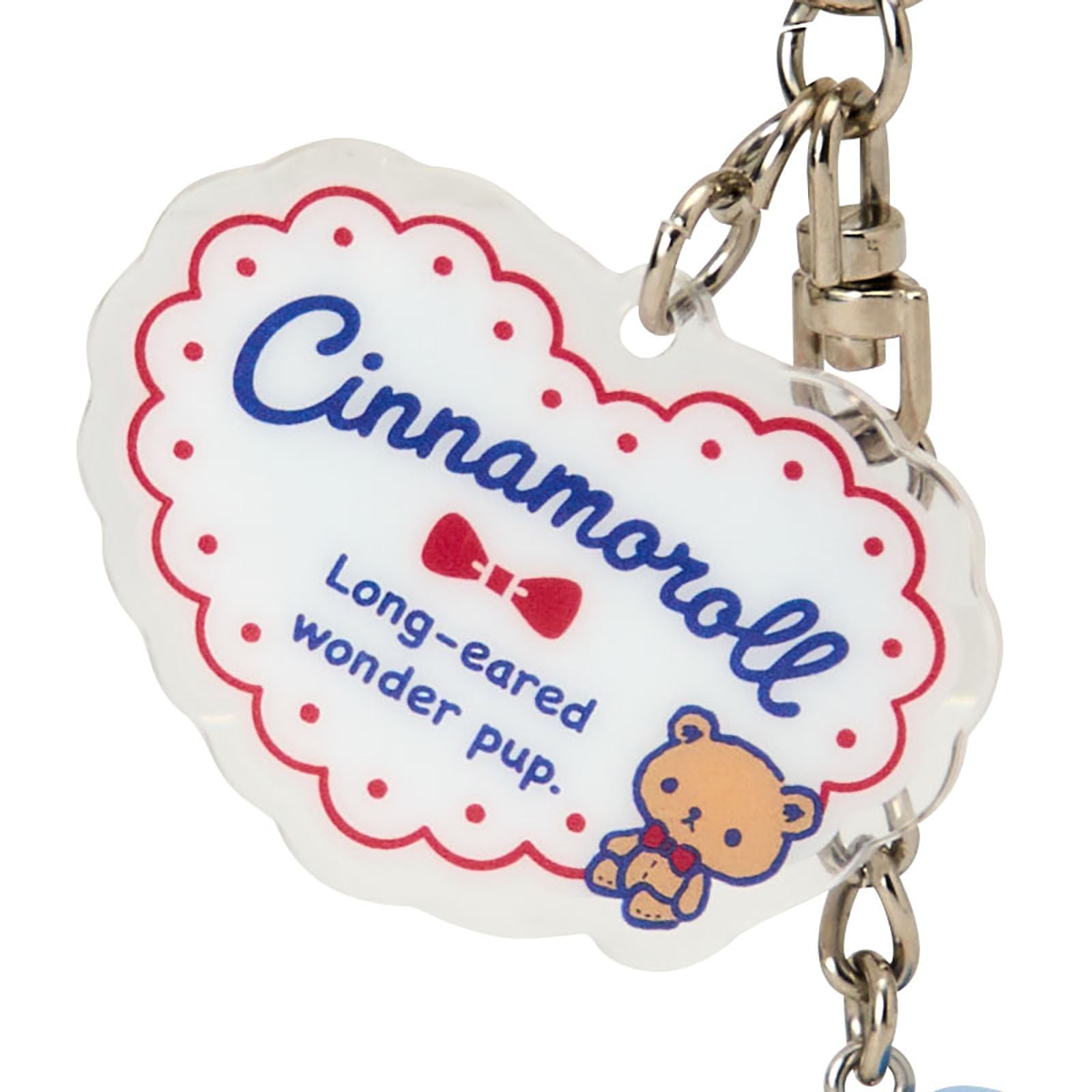 Pendentif Sanrio Cinnamoroll avec Kuma San - Accessoire mignon à collectionner