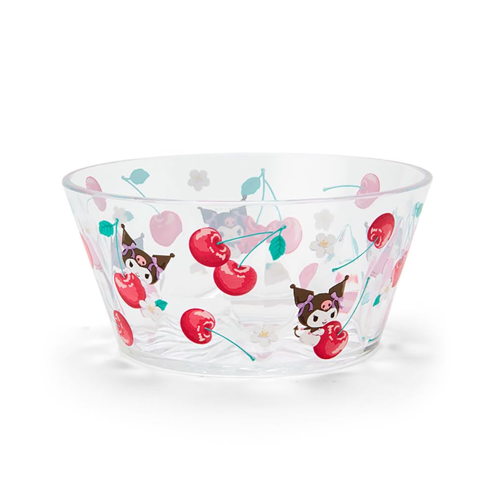 Sanrio Clear Bowl Colorful Fruit Kuromi 6.2x13x13cm - Cute Character Design- Japan Figure Store - #1 Bring To You The Best Japanese Goods