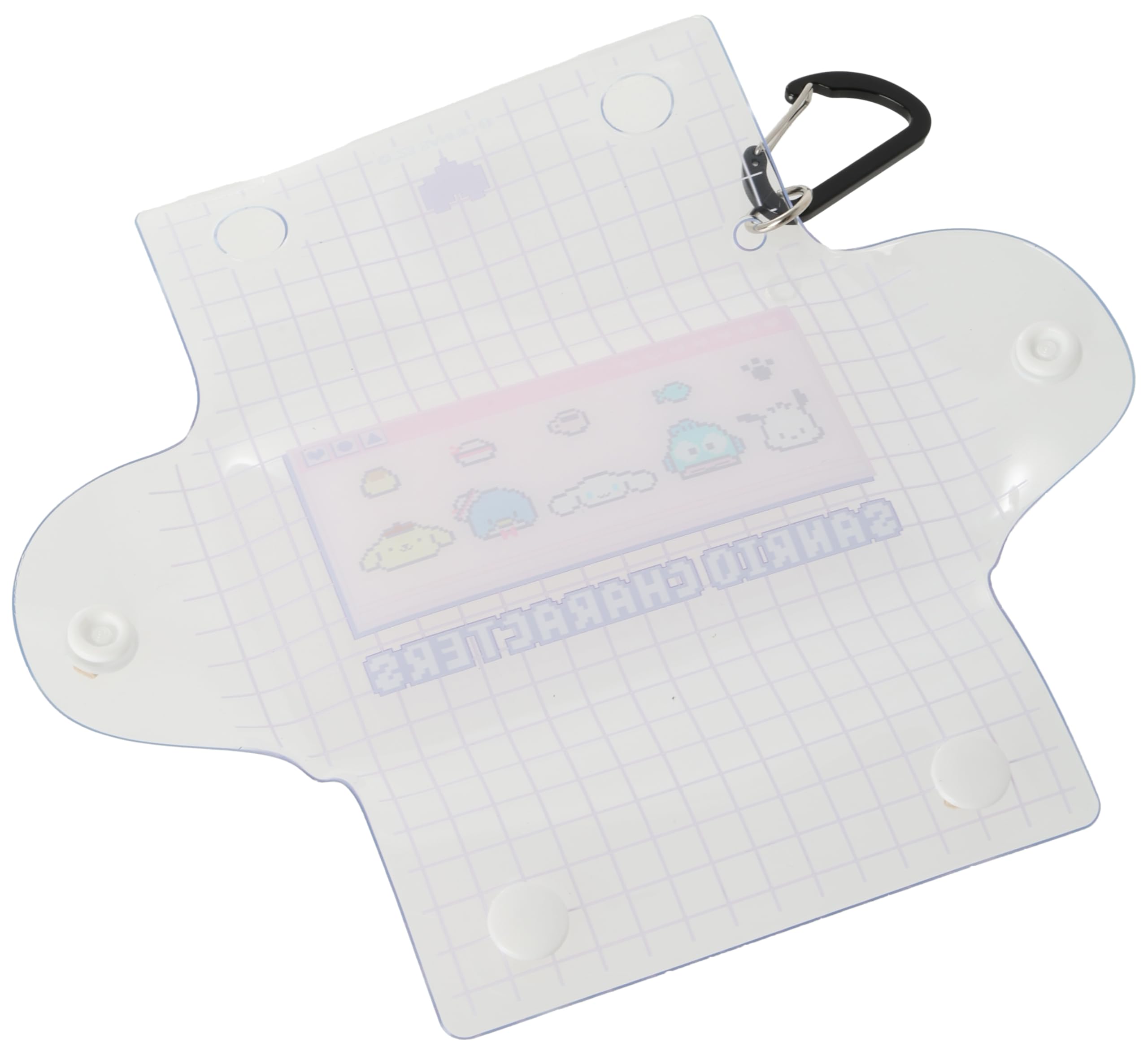 Sanrio Clear Multi-Case S Size with Carabiner for Keys Coins Earphones and More- Japan Figure Store - #1 Bring To You The Best Japanese Goods