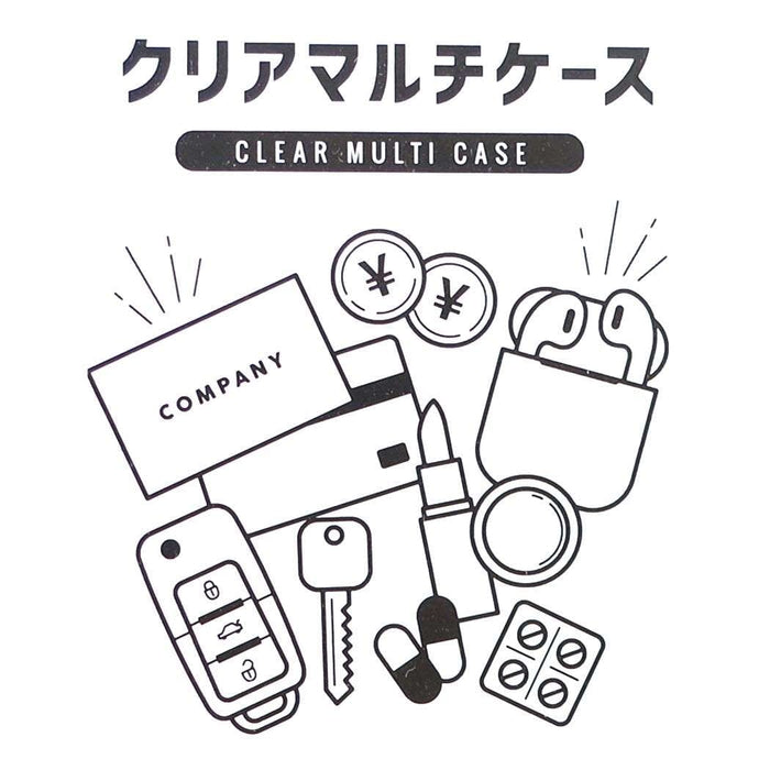 Sanrio Clear Multi-Case Small Accessory Case with Carabiner for AirPods Pro- Japan Figure Store - #1 Bring To You The Best Japanese Goods