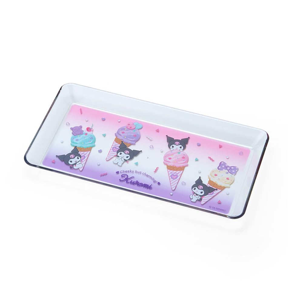 Sanrio Clear Pen Tray Ice Party Kuromi Desk Organizer 390143- Japan Figure Store - #1 Bring To You The Best Japanese Goods