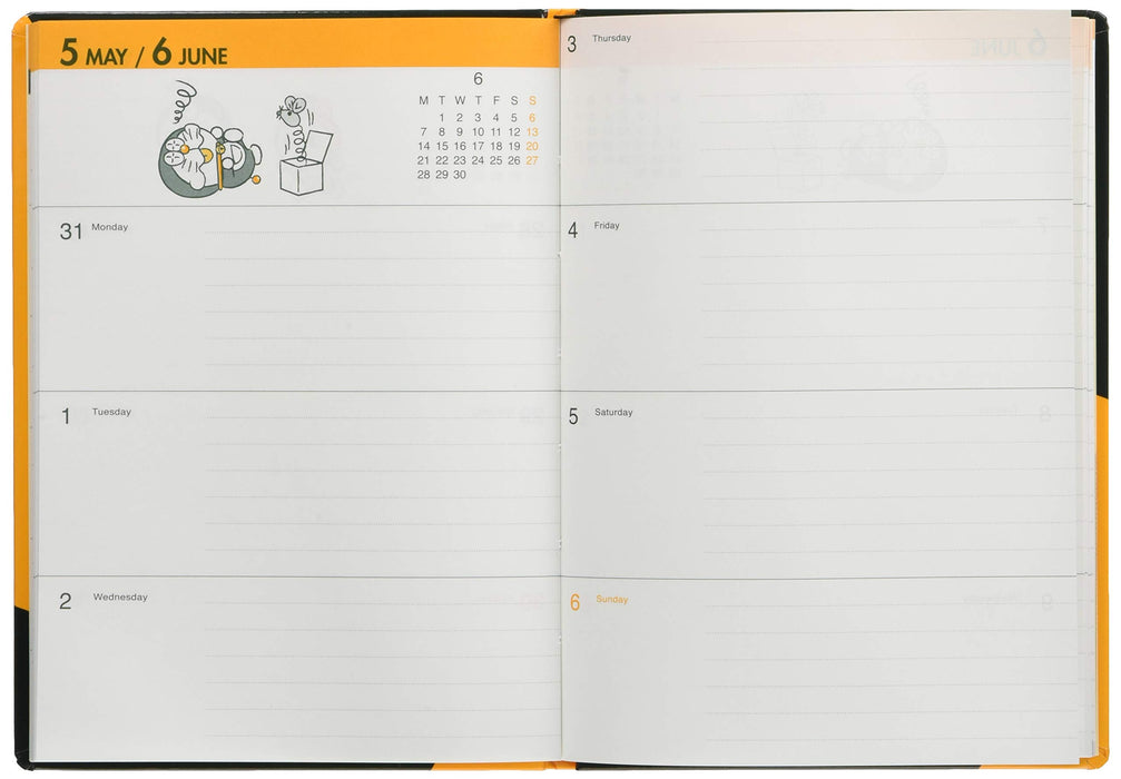 Sanrio Doraemon Maruman B6 2021 Diary Planner- Japan Figure Store - #1 Bring To You The Best Japanese Goods