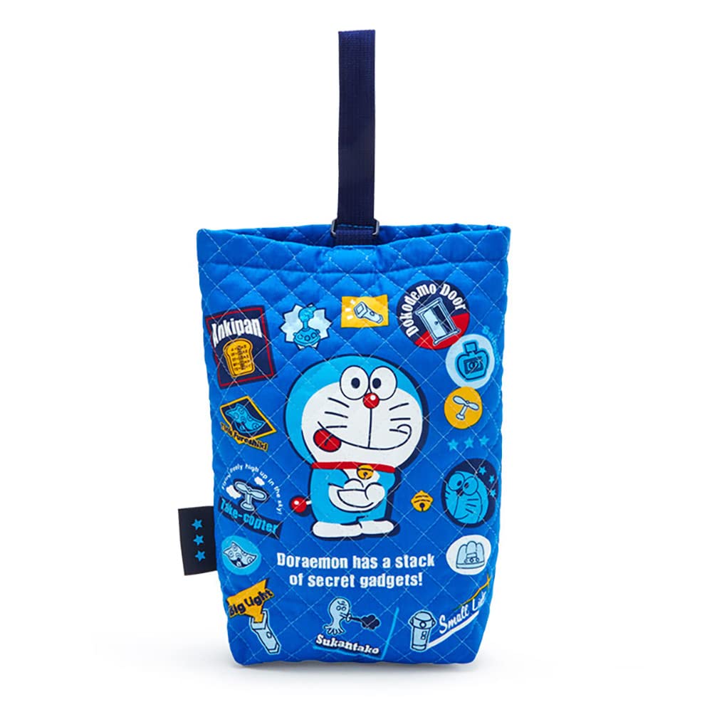 Sanrio Doraemon Quilted Shoe Bag for Kids | Durable Fabric | 271250 Model- Japan Figure Store - #1 Bring To You The Best Japanese Goods