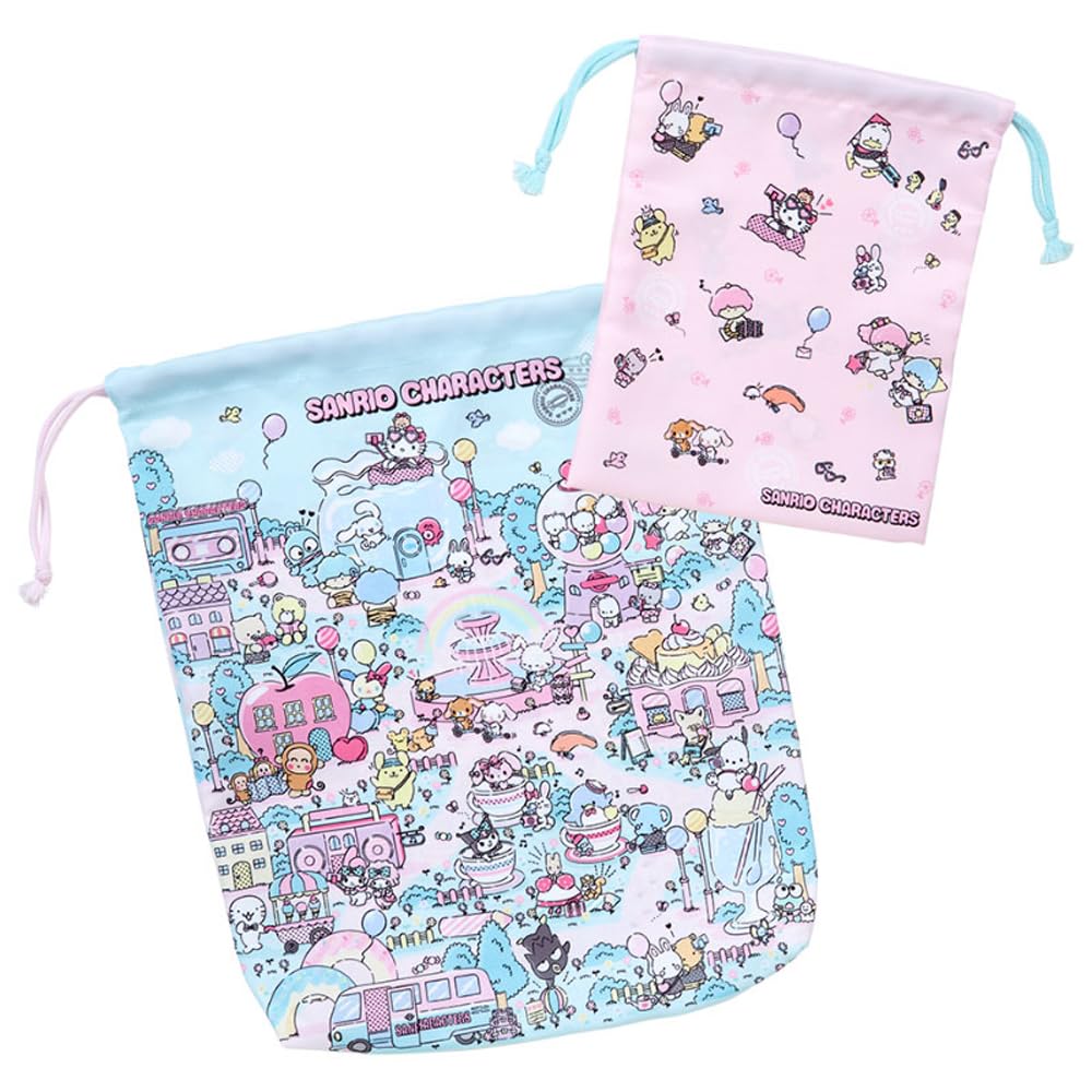 Sanrio Drawstring Bag Set Fantasy Trip Sanrio Characters 878308 Perfect for Kids- Japan Figure Store - #1 Bring To You The Best Japanese Goods