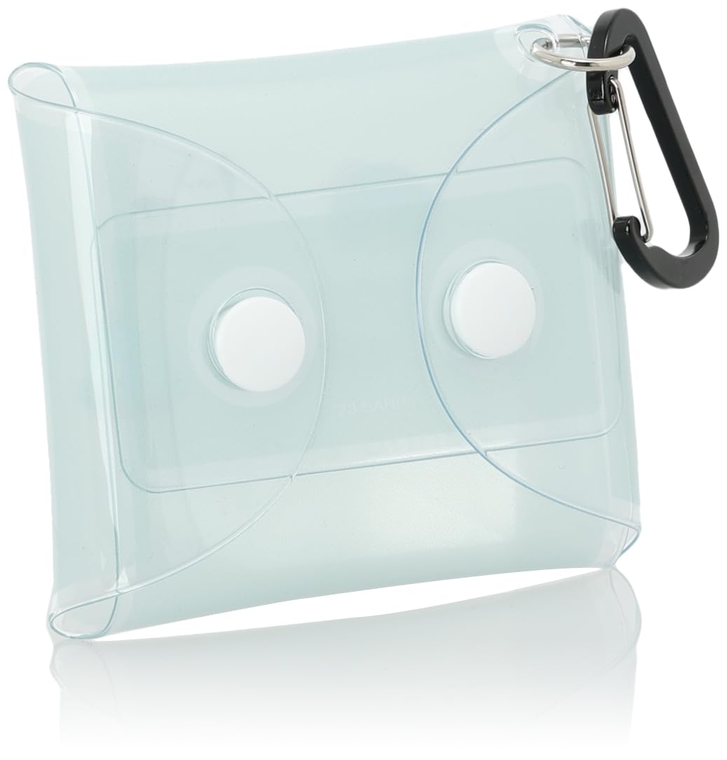 Sanrio Earphone Pouch for AirPods and Accessories Clear Mini Size Face Blue- Japan Figure Store - #1 Bring To You The Best Japanese Goods