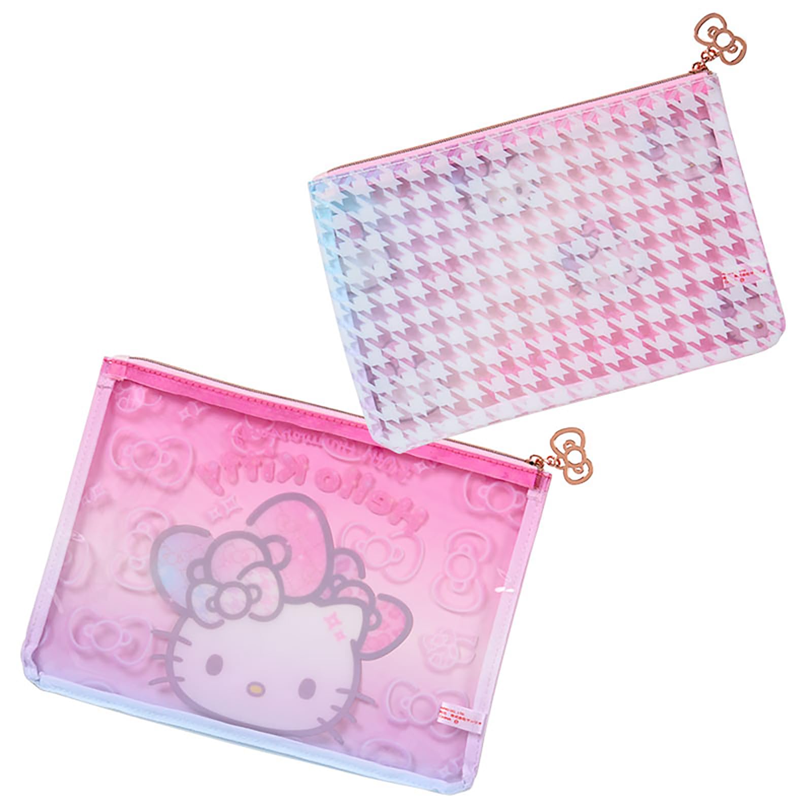 Sanrio Hello Kitty 50th Fashionable Ribbons Flat Pouch Set of 2 343978