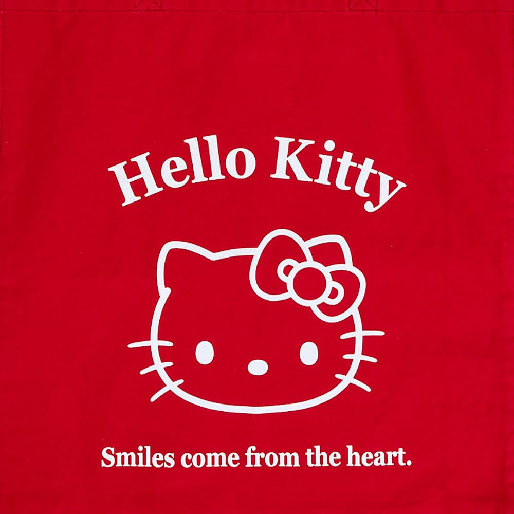 Sanrio Hello Kitty Cotton Tote Bag Handbag 40x36x10cm Character Design- Japan Figure Store - #1 Bring To You The Best Japanese Goods
