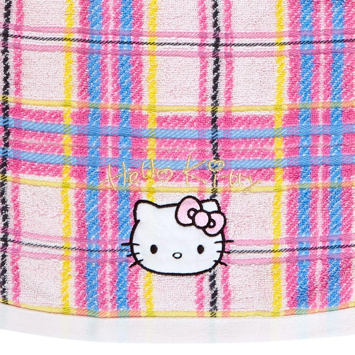 Sanrio Hello Kitty Tartan Design Series Face Towel 72 X 33 Cm Character 374601- Japan Figure Store - #1 Bring To You The Best Japanese Goods