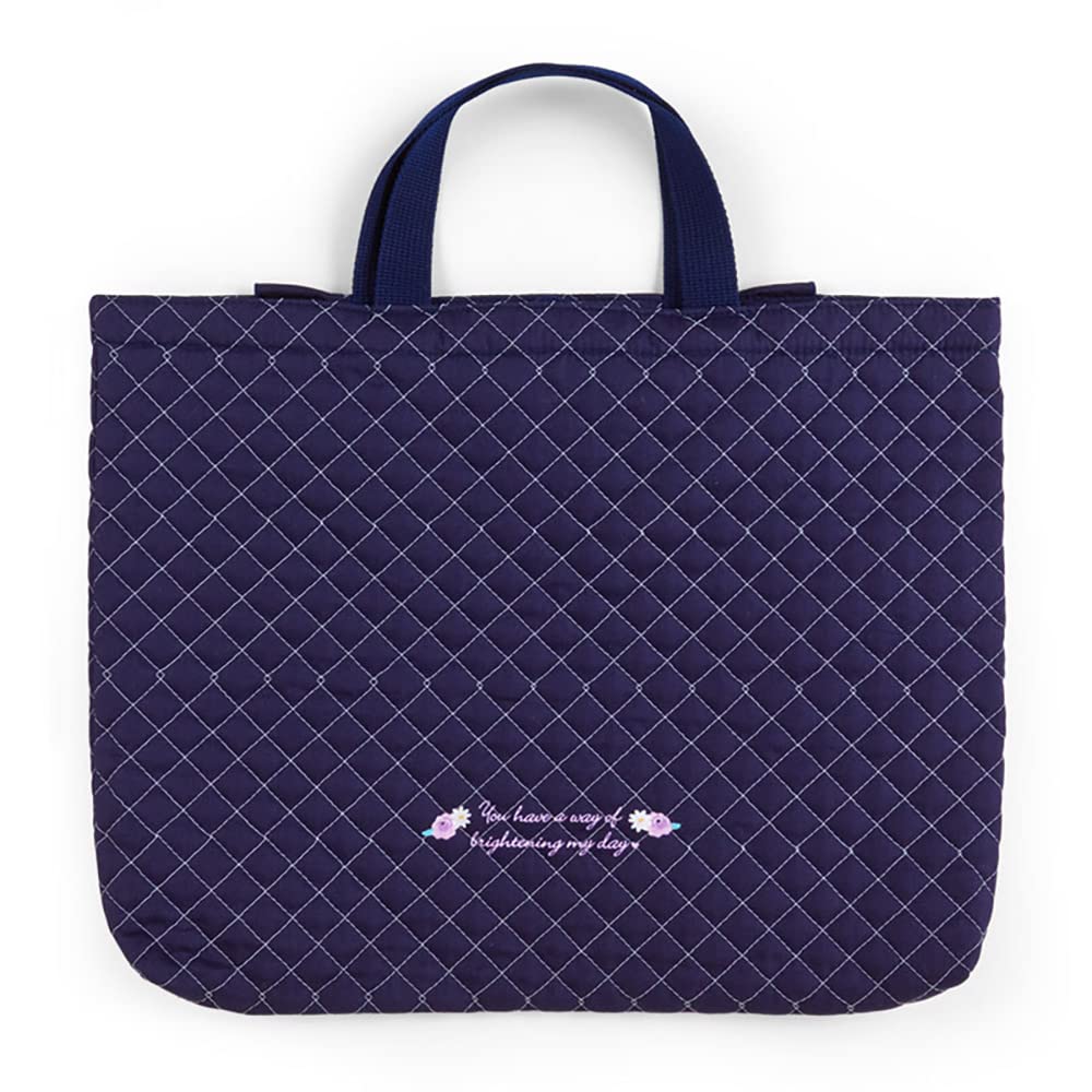 Sanrio Hello Kitty Navy Quilted Lesson Bag Durable and Stylish 765368- Japan Figure Store - #1 Bring To You The Best Japanese Goods