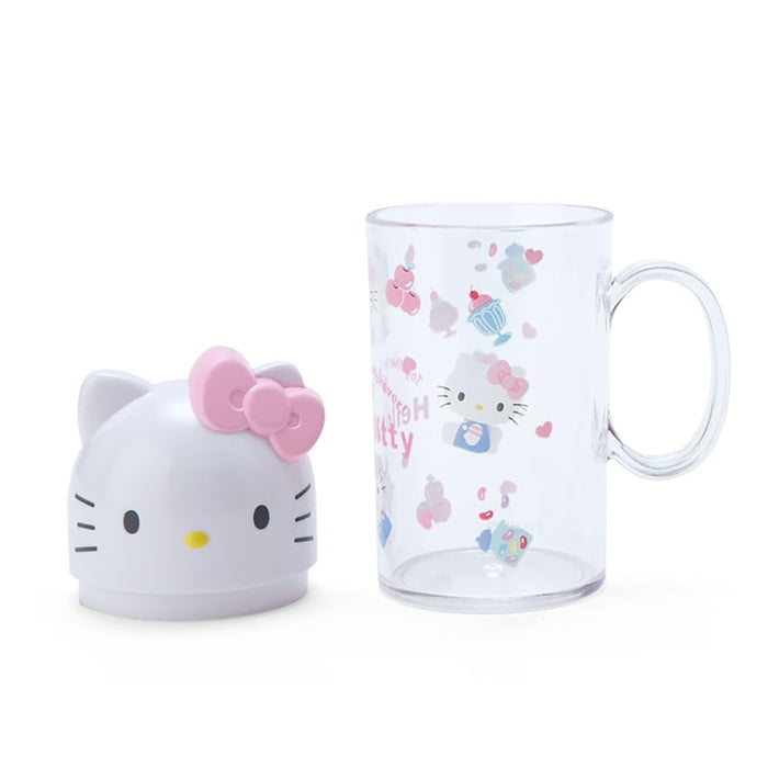 Sanrio Hello Kitty Toothbrush and Cup Set 12x7x5 cm Character Design- Japan Figure Store - #1 Bring To You The Best Japanese Goods