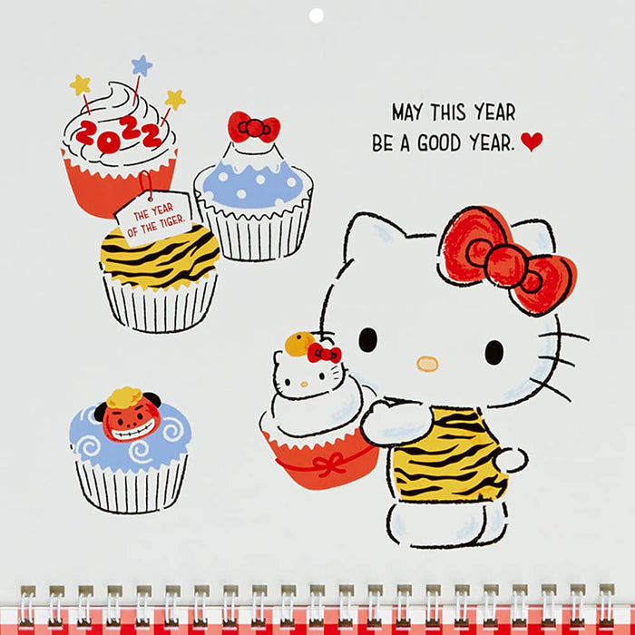 Sanrio Hello Kitty Wall Calendar 2022 Medium Size 746452- Japan Figure Store - #1 Bring To You The Best Japanese Goods