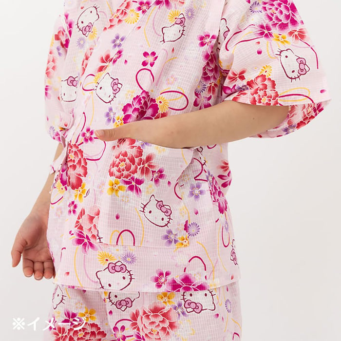Sanrio Kids Hello Kitty Jinbei 90cm Traditional Summer Outfit- Japan Figure Store - #1 Bring To You The Best Japanese Goods