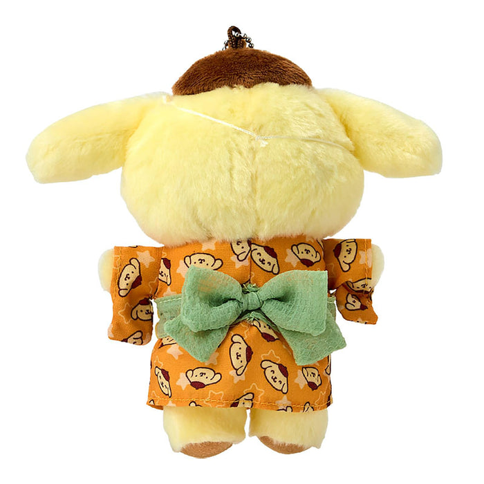 Sanrio Pompompurin Porte-clés mascotte en polyester, édition festival d'été, pour enfants de 6 ans et plus.