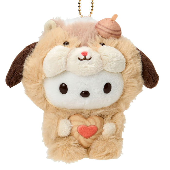 Sanrio Pochacco Squirrel Fluffy Mascot Holder for Ages 6+ Model 653667