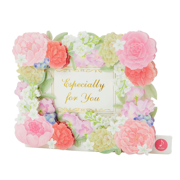 Sanrio Melody Message Card: Flower Frame Music Box with Overseas Shipping- Japan Figure Store - #1 Bring To You The Best Japanese Goods