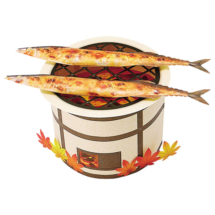 Sanrio Autumn Saury on Charcoal Grill Greeting Card - Overseas Shipping- Japan Figure Store - #1 Bring To You The Best Japanese Goods