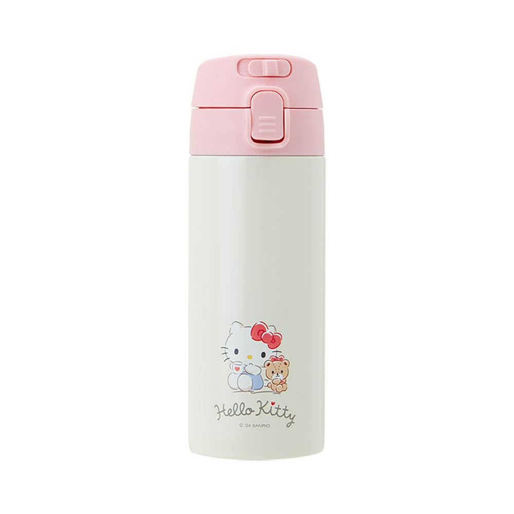 Sanrio Hello Kitty One-Touch Stainless Steel Bottle 370Ml- Japan Figure Store - #1 Bring To You The Best Japanese Goods